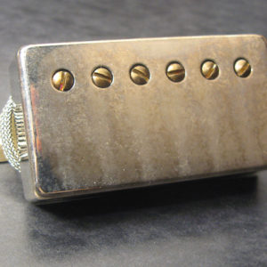 Aged humbucker guitar pickup cover